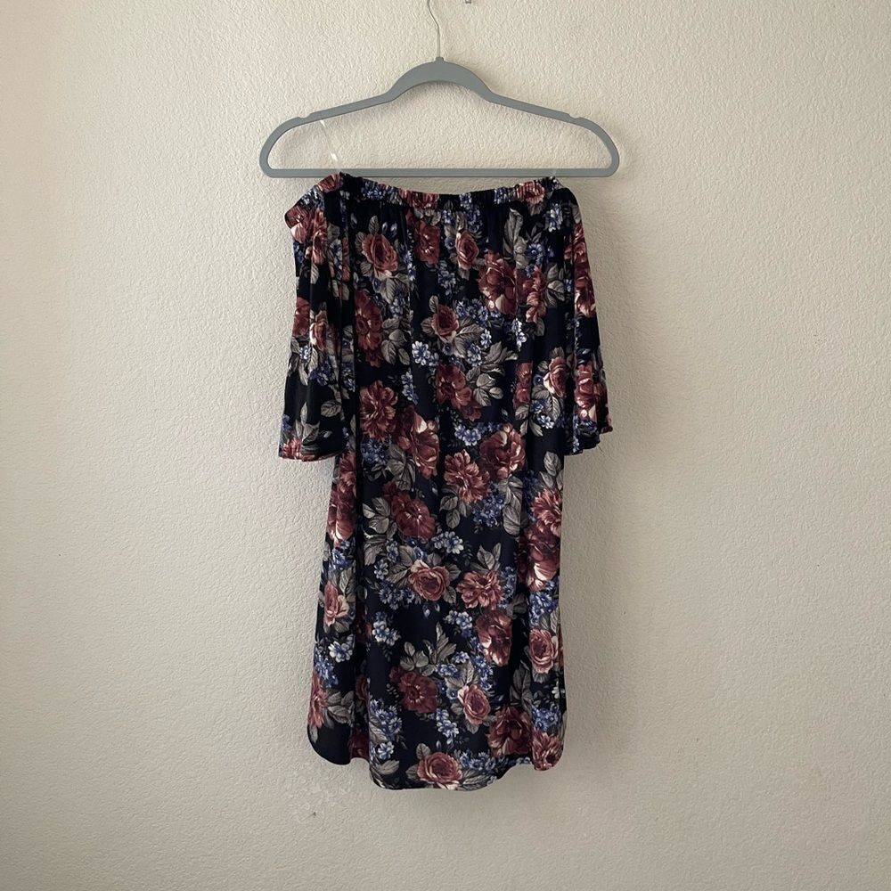NWT pinkblush‎ velour dark floral maternity dress